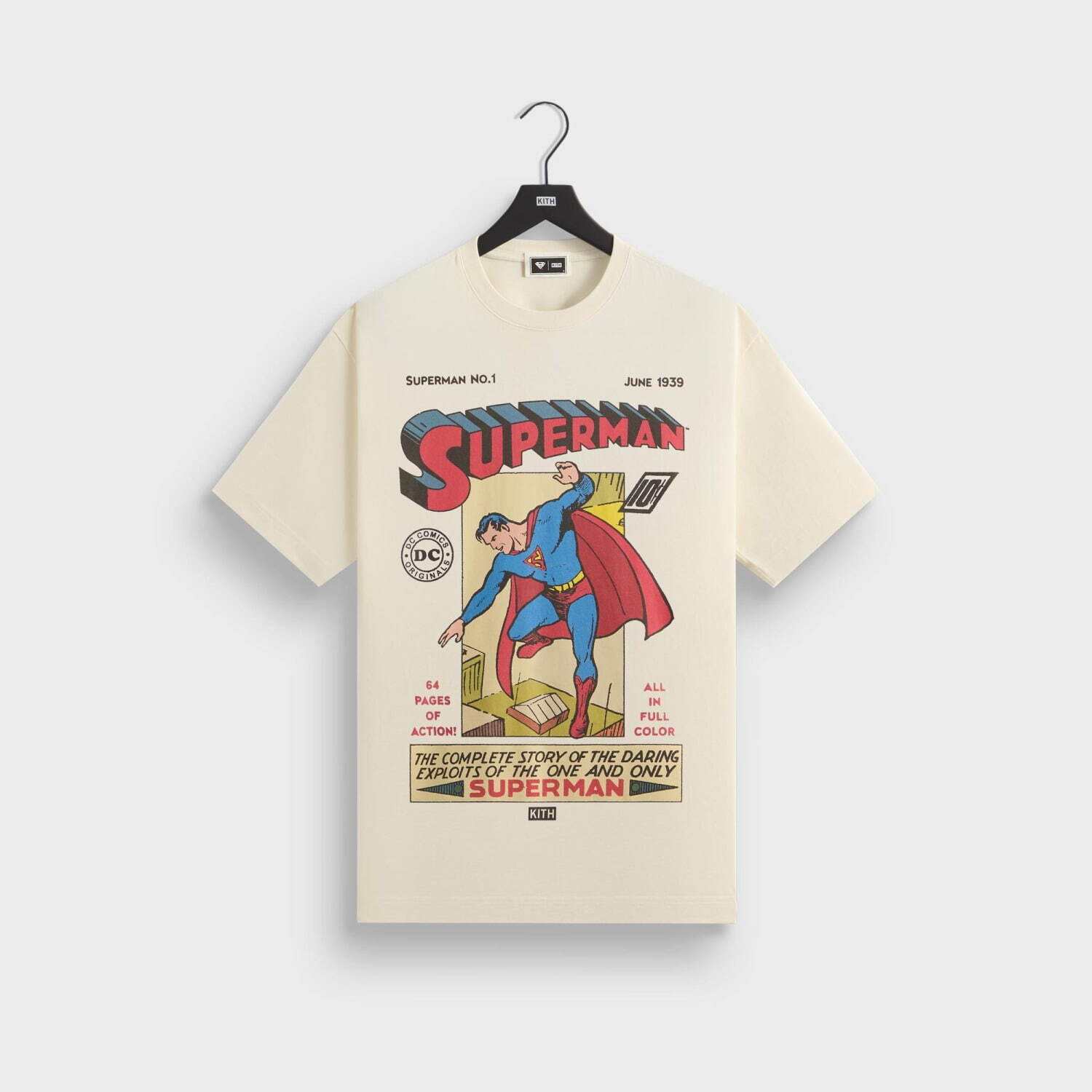 KITH キス Superman スーパーマン Booth Vintage Tシャツ Superman | Kith (2025 Movie) Lightning Vintage Tee - Black