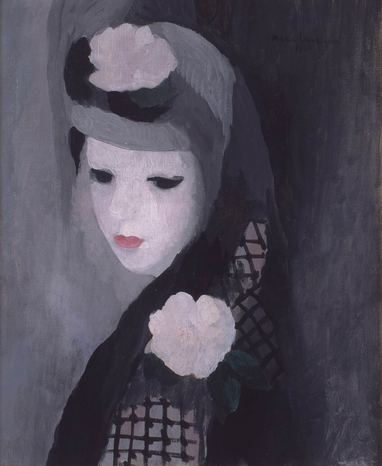 マリー・ローランサン 《ピンクの花で装うマノーラ》 1925年 山王美術館