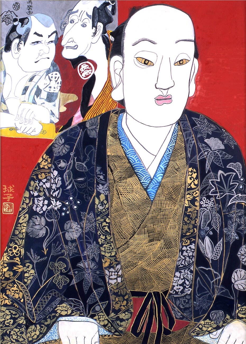 片岡球子 《面構十三人衆内 写楽》 昭和53年(1978年) 山王美術館