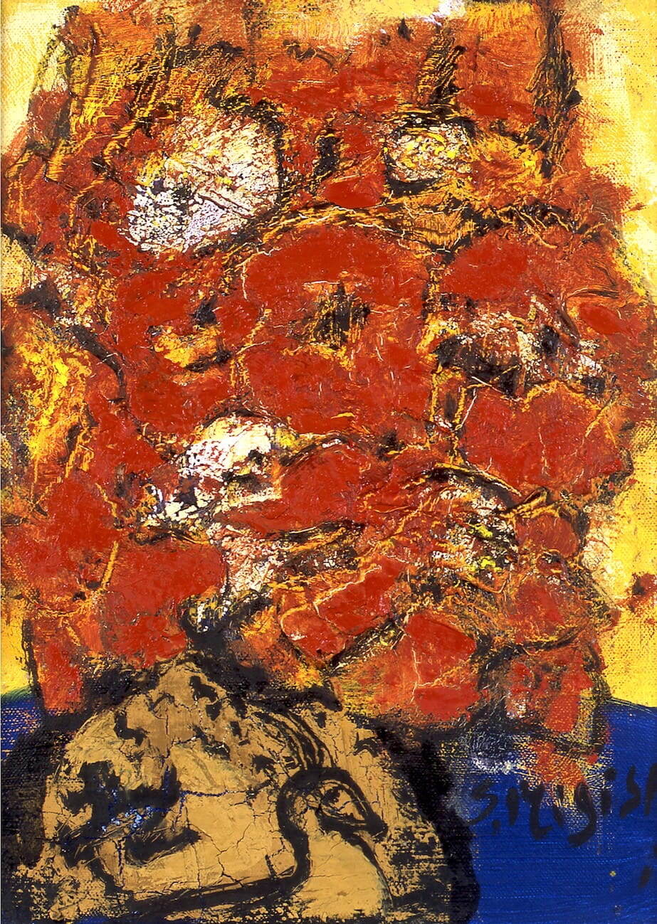 三岸節子 《花(ヴェロンにて)》 昭和53年(1978年) 山王美術館
©MIGISHI