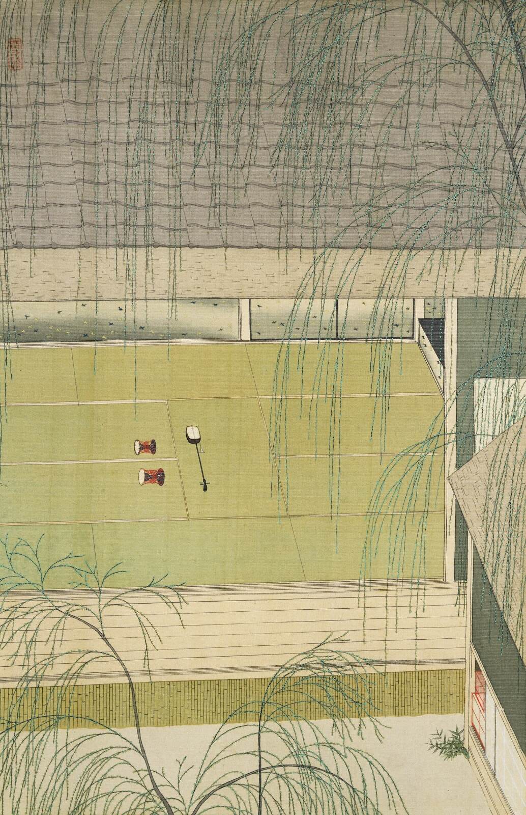 小村雪岱 《青柳》 大正13年(1924年)頃 絹本着色 埼玉県立近代美術館蔵 ［前期展示］