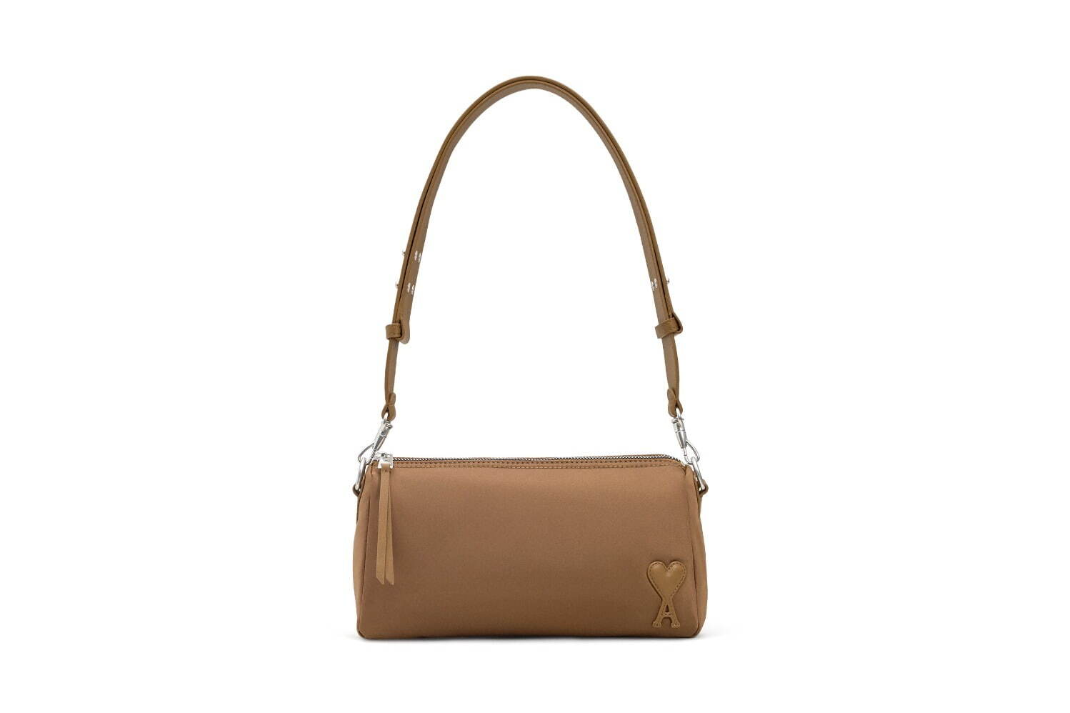 【AMI PARIS】ナイロンキャンバス Marcel Lunch Box バッグ ブラック ナイロンキャンバス Marcel Lunch Box バッグ ブラック