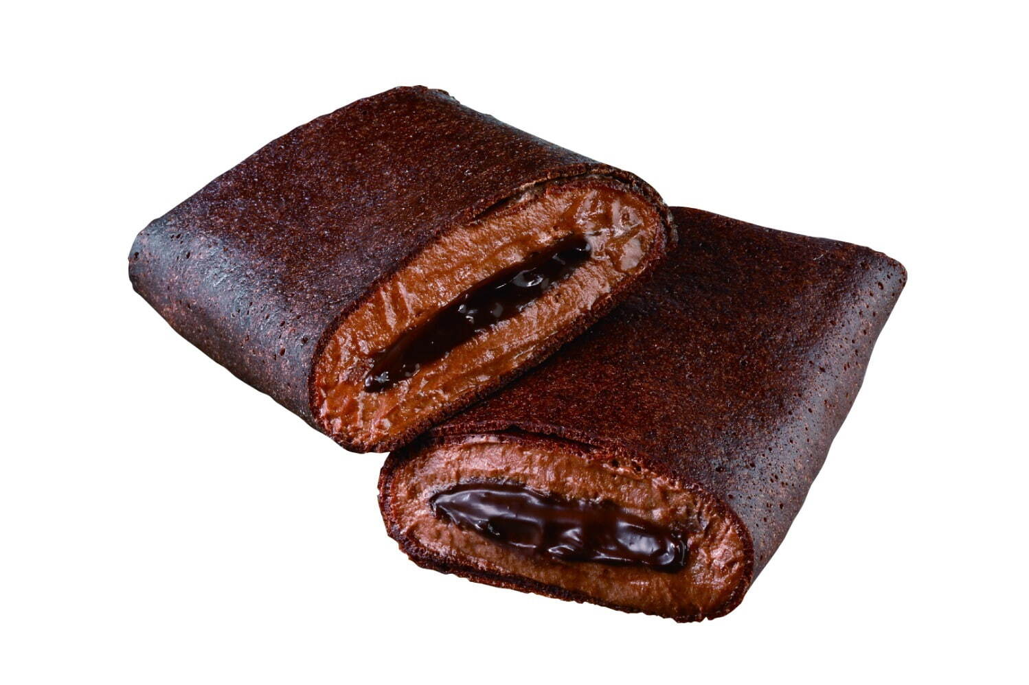 「ウチカフェ 盛りすぎ！くちどけショコラクレープ」248円※沖縄での販売なし