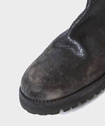 グイディのビオトープ限定バックジップブーツ、“剥がれ落ちるコーティング”レザーアッパー｜写真5