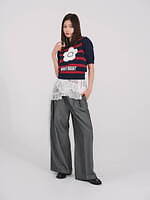 リリー ブラウン×マリークワント、パフスリーブのミニ丈カーディガン＆デイジー付き編み込みバッグ｜写真63