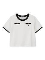 リリー ブラウン×マリークワント、パフスリーブのミニ丈カーディガン＆デイジー付き編み込みバッグ｜写真14