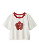 リリー ブラウン×マリークワント、パフスリーブのミニ丈カーディガン＆デイジー付き編み込みバッグ｜写真11