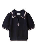 リリー ブラウン×マリークワント、パフスリーブのミニ丈カーディガン＆デイジー付き編み込みバッグ｜写真9