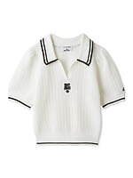 リリー ブラウン×マリークワント、パフスリーブのミニ丈カーディガン＆デイジー付き編み込みバッグ｜写真5