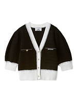 リリー ブラウン×マリークワント、パフスリーブのミニ丈カーディガン＆デイジー付き編み込みバッグ｜写真1