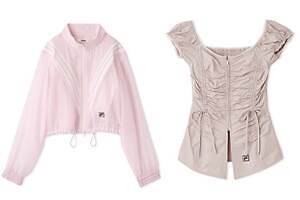 ファーファー×フィラ初コラボ、“シアーピンク”のトラックジャケットやリボン付きブラウスなど