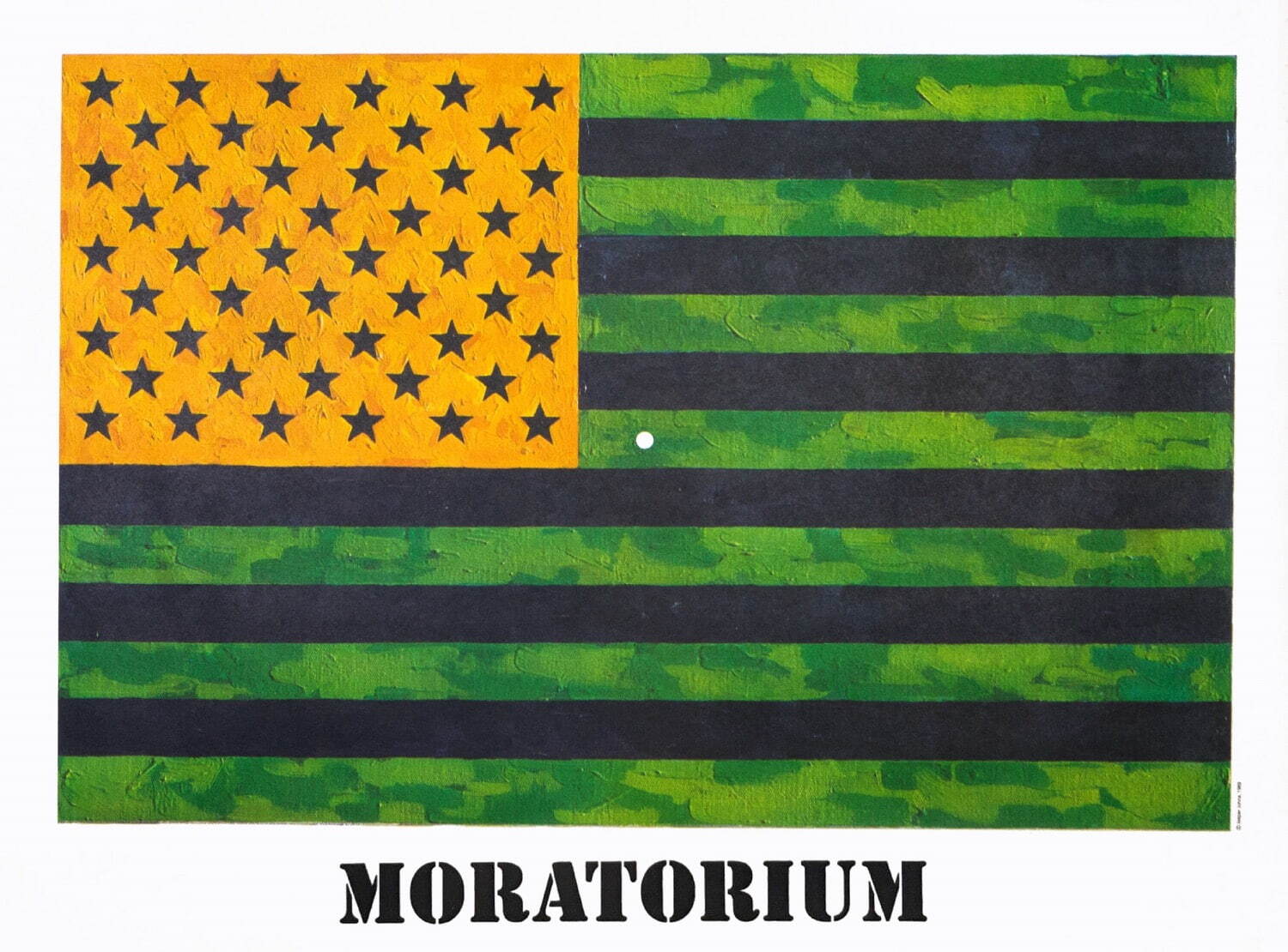 ジャスパー・ジョーンズ 《モラトリアム》 1969年
©Joseluis Rupérez Collection
© Jasper Johns / VAGA at ARS, NY / JASPAR, Tokyo 2025 G3871