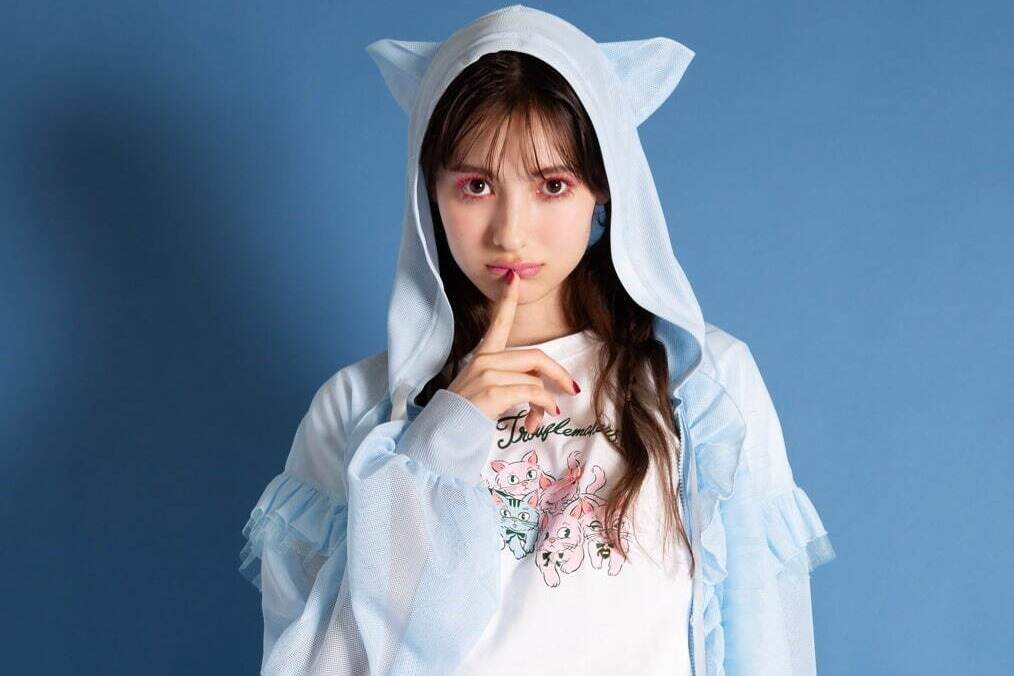 ミルク・ミルクボーイ「ネコまみれ」アイテム、猫耳付きフードパーカー＆バブーシュカなどラフォーレ原宿に