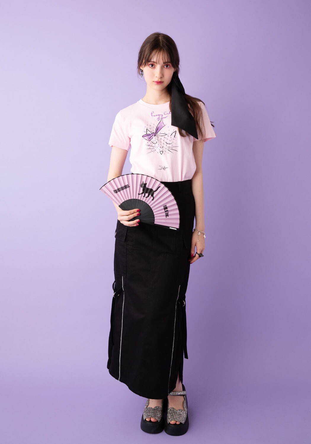 ミルクボーイ、アンダーカバーとの“三つ目のネコ型”チェーンバッグ＆ネイバーフッド黒猫Tシャツなど｜写真2