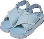 シャカ“古着風フリンジデニム”の25年夏サンダル、クロスストラップの厚底モデルなど全4型｜写真17