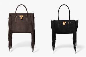 マイケル・コース25年秋ウィメンズバッグ「ハミルトン・モダン」“フリンジ垂らした”ボヘミアンデザイン