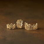 アガットの透かし模様“王冠”リング＆じゃらづけチャームブレスレット、35周年限定ジュエリー｜写真1