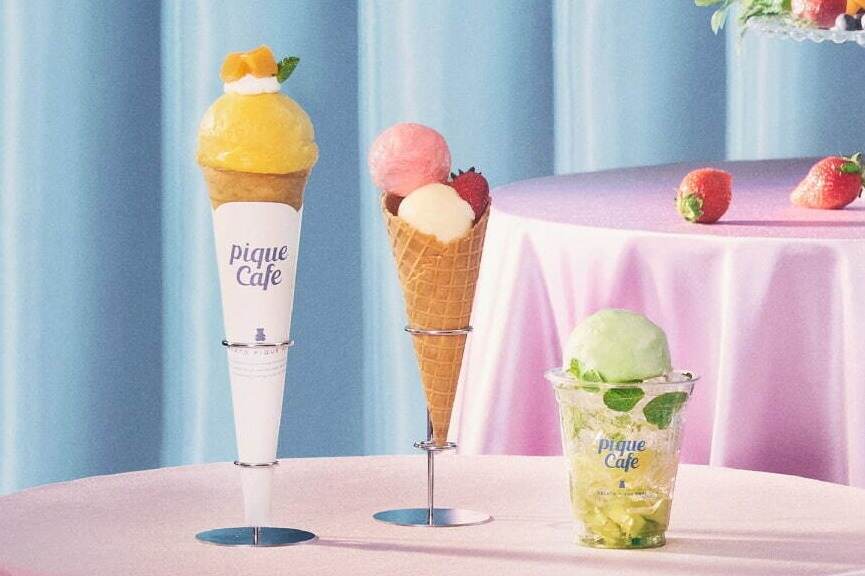 パイナップル｜ジェラート ピケ カフェ“選べる4色”夏のカラフルスイーツ、レモンタルト着想クレープやフロート