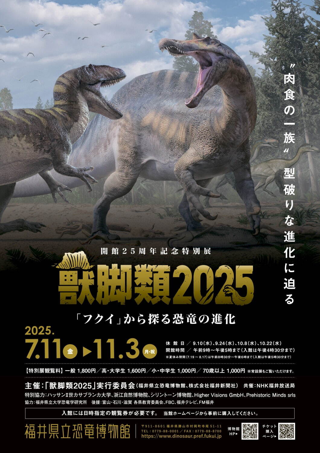 「獣脚類2025」14mスピノサウルスを日本初公開＆肉食恐竜の進化史を辿る、福井・恐竜博物館で開催｜写真4