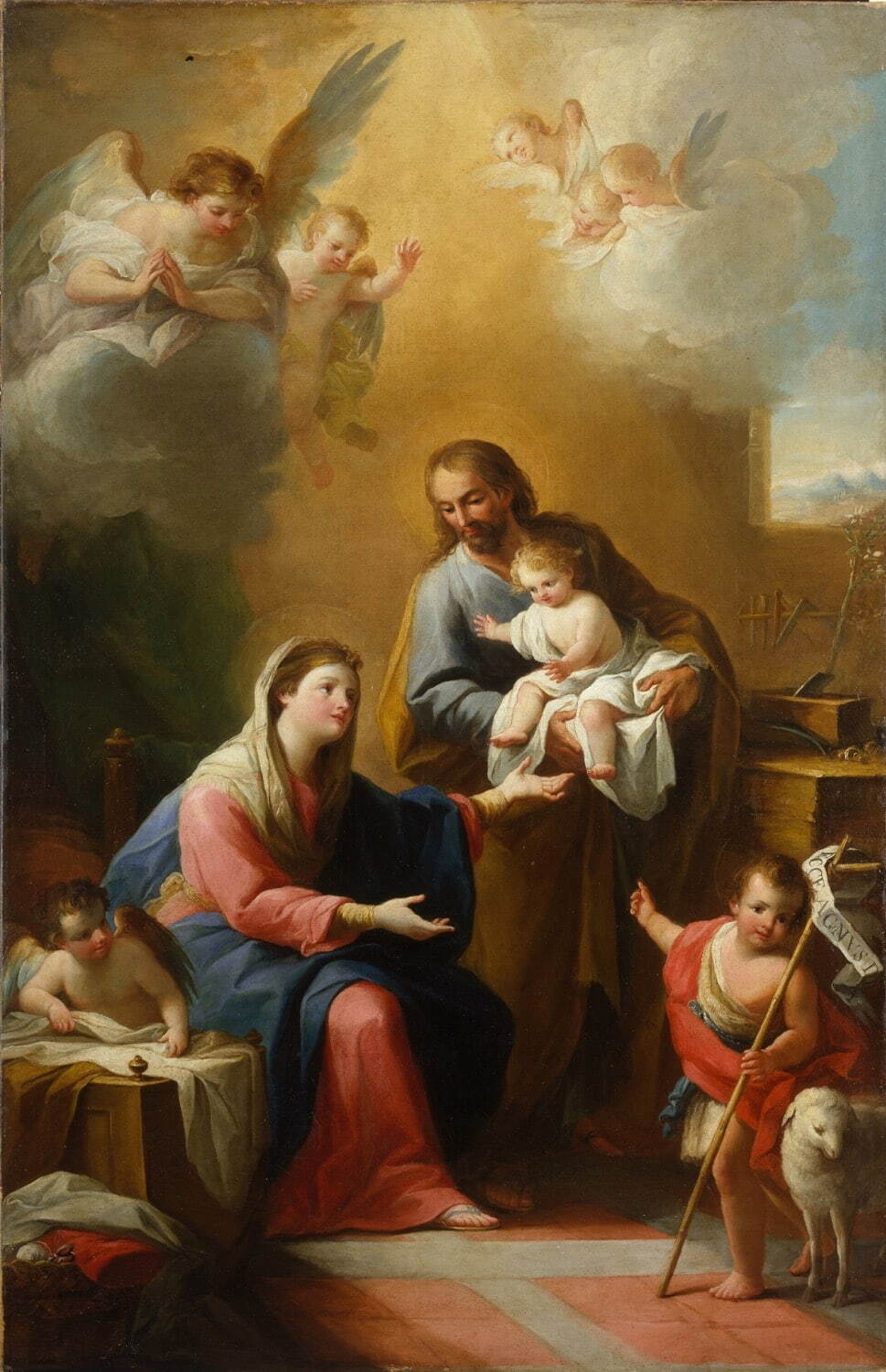 マリアーノ・サルバドール・マエーリャ 《聖家族と幼い洗礼者聖ヨハネ》 制作年不詳