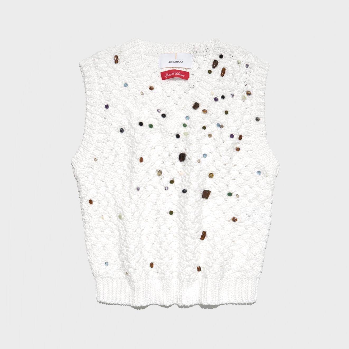 〈ウィメンズ〉 アキラナカ×ザ トウキョウ 銀座
EX. Gerda glass beads&ores knit PO 69,300円