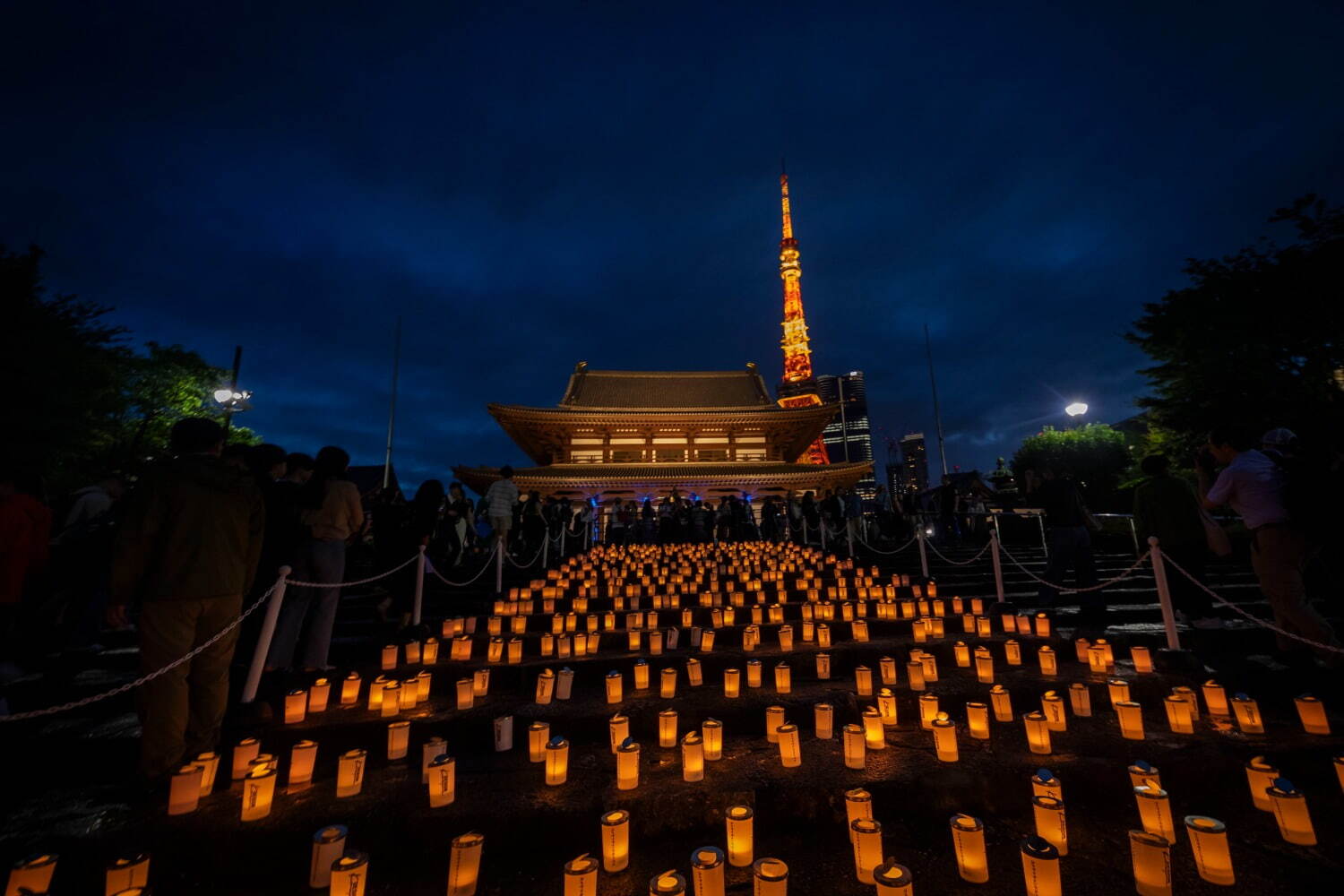 「100万人のキャンドルナイト」増上寺の夜を彩る1,690個のキャンドル｜写真2