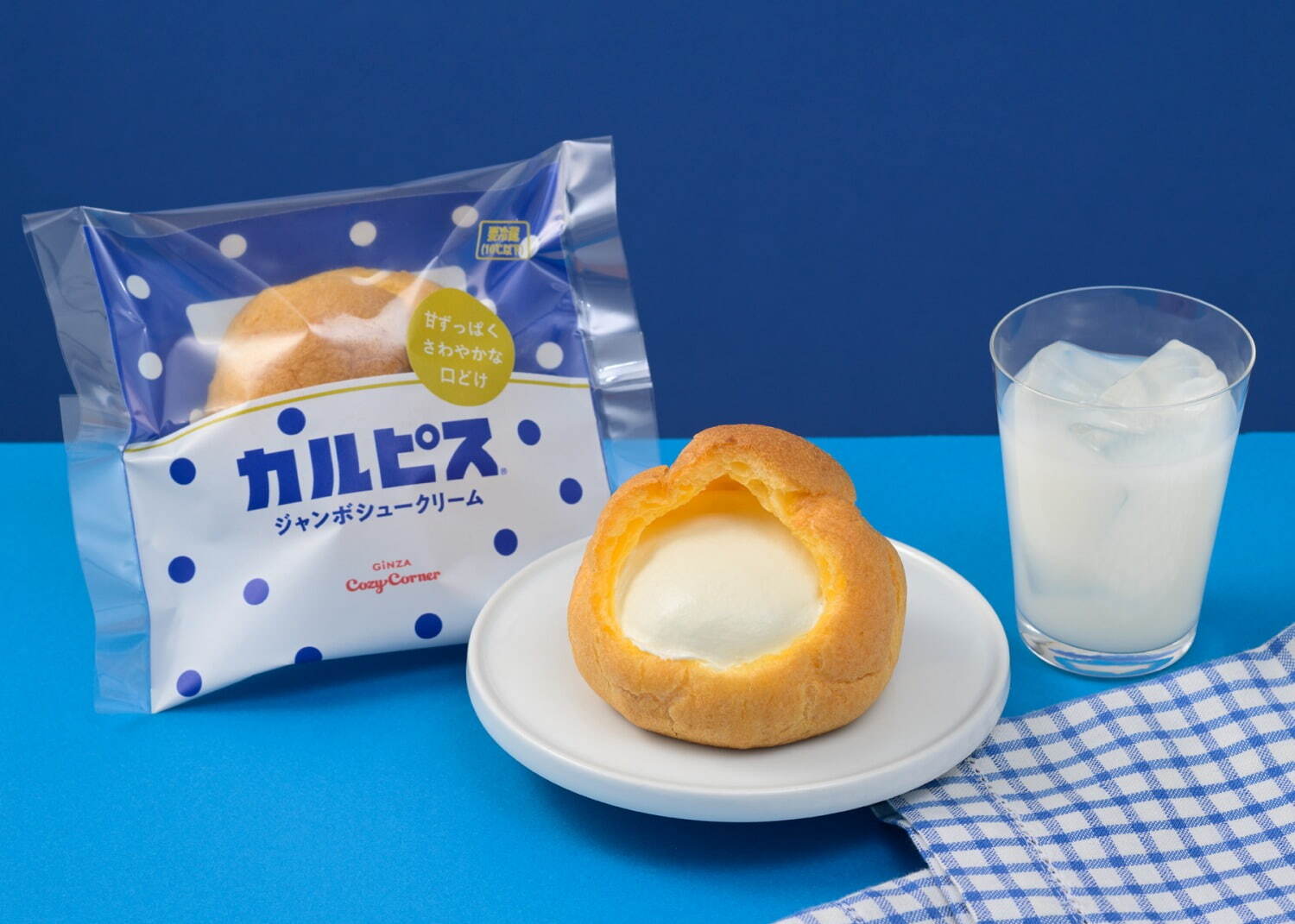 「ジャンボシュークリーム カルピス」216円