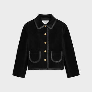 CELINE トリオンフ刺繍入り ハンドクロシェ ストライプ クロップトップ M CELINE - CELINE トリオンフ刺繍入り ハンドクロシェ ストライプ
