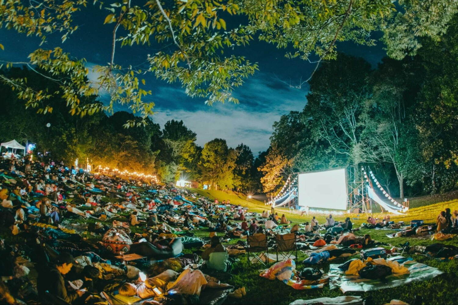 アウトドア｜野外映画フェス「丘の向こうに森の映画祭」静岡沼津でオールナイト開催『君の名前で僕を呼んで』など30本