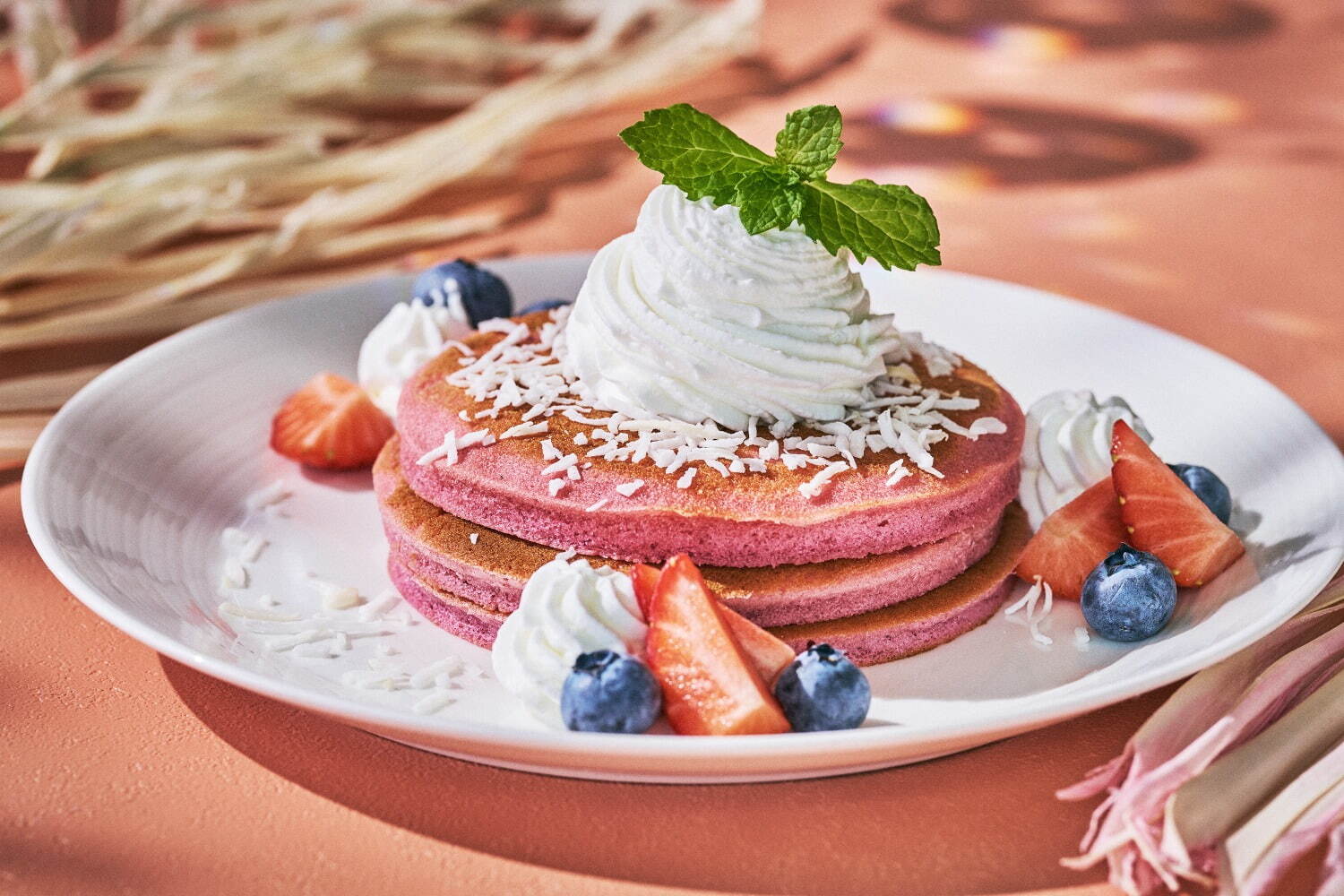 朝食(ブッフェスタイル) 5,800円～
※ピンクパレスパンケーキは＋500円