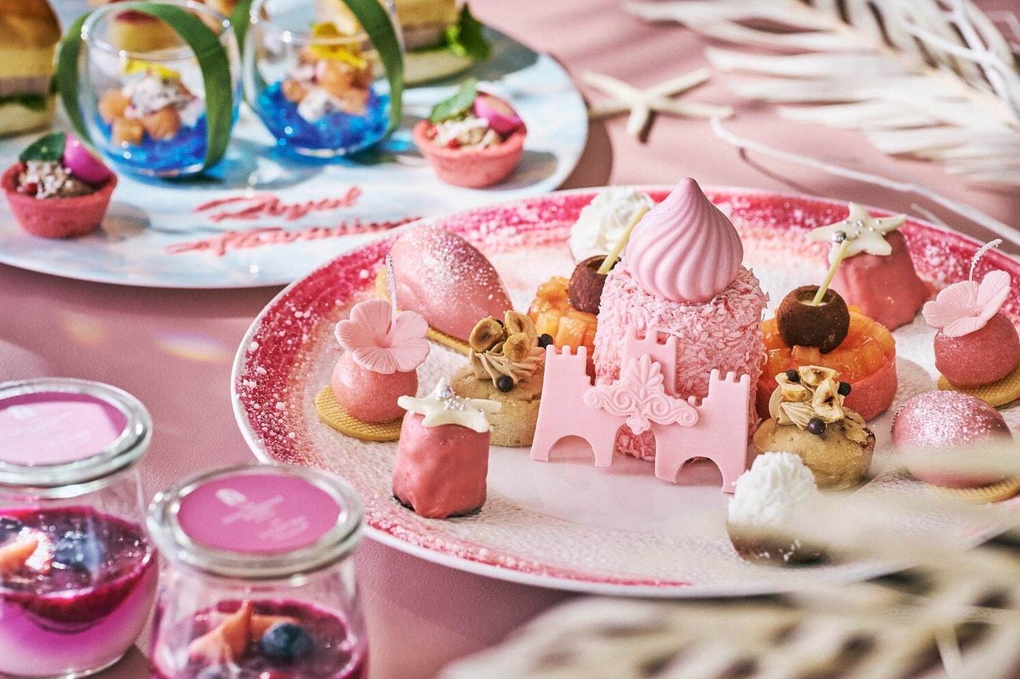 ザ・プリンスギャラリー 東京紀尾井町のハワイアンアフタヌーンティー、“ピンクの宮殿”ケーキなど