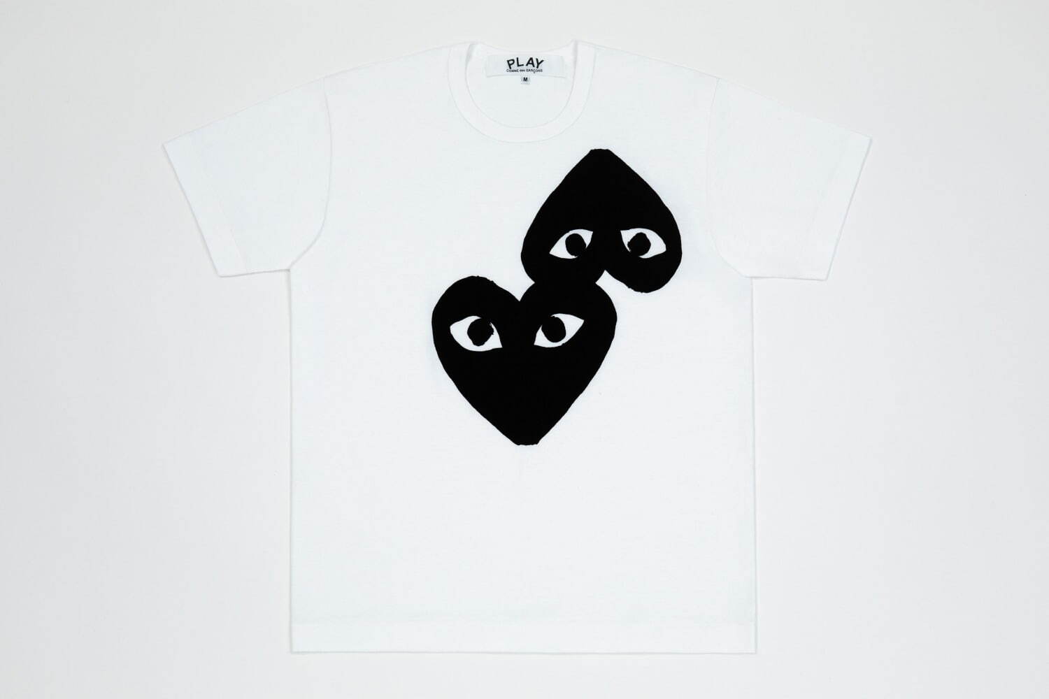 プレイ・コム デ ギャルソン新作ビッグTシャツ、赤＆黒ハート