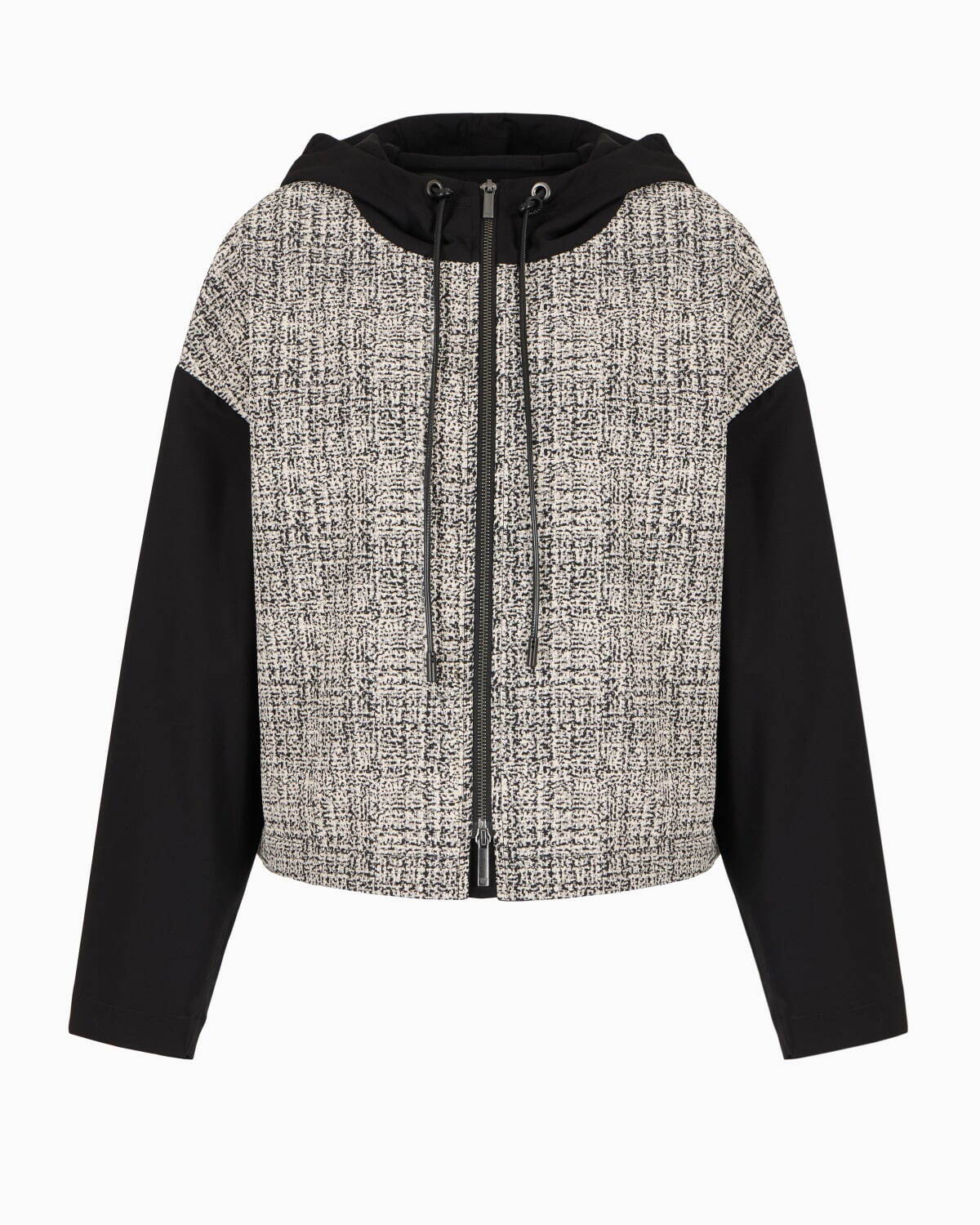 EMPORIO ARMANI　エンポリオアルマーニ ニットジャケット ブラック エンポリオアルマーニ 19年製 ニットジャケット ジップアップ