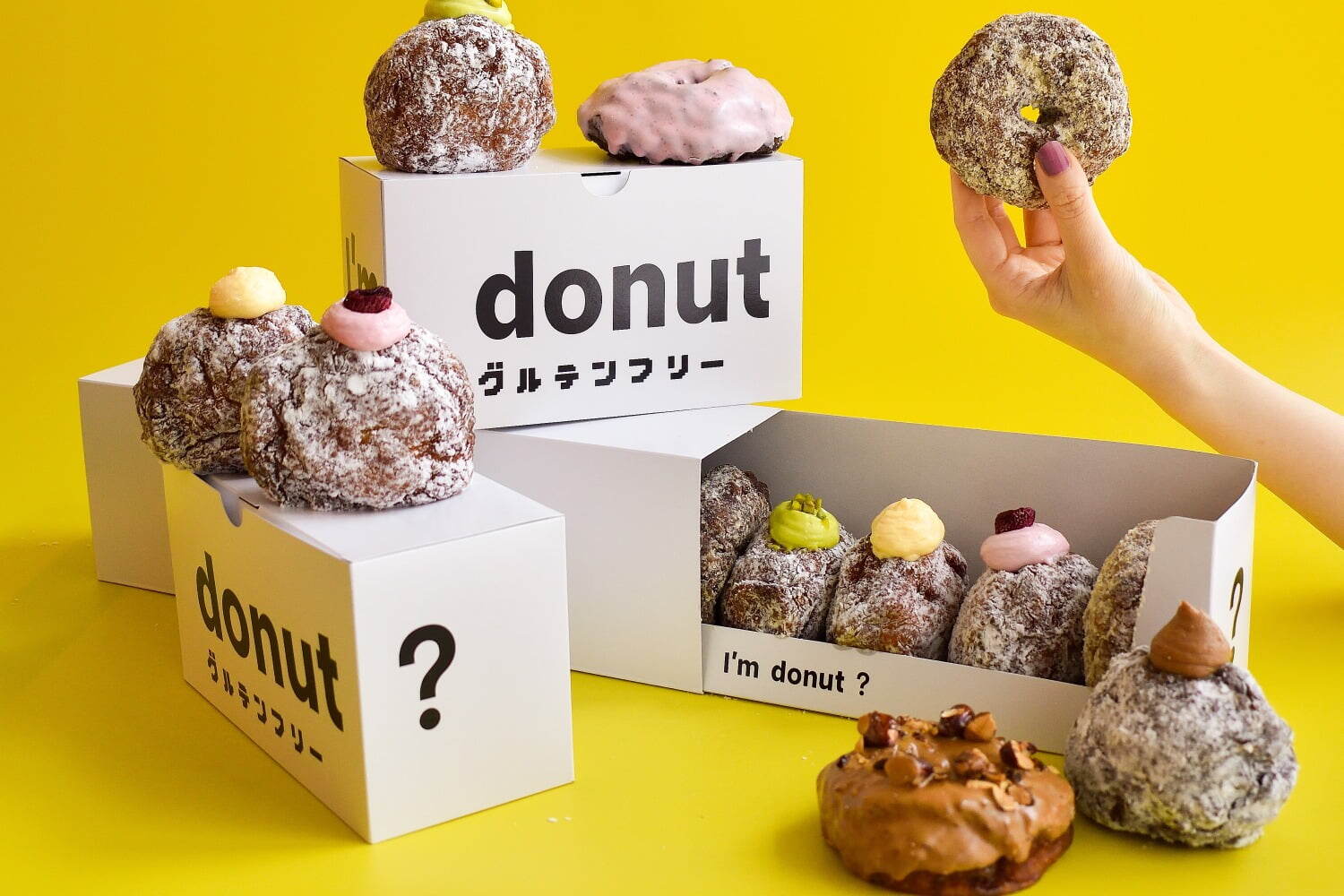 ショップオープン｜「アイムドーナツ？」初のグルテンフリー専門店が渋谷に、米粉使用“もちしゅわ”食感の生ドーナツ