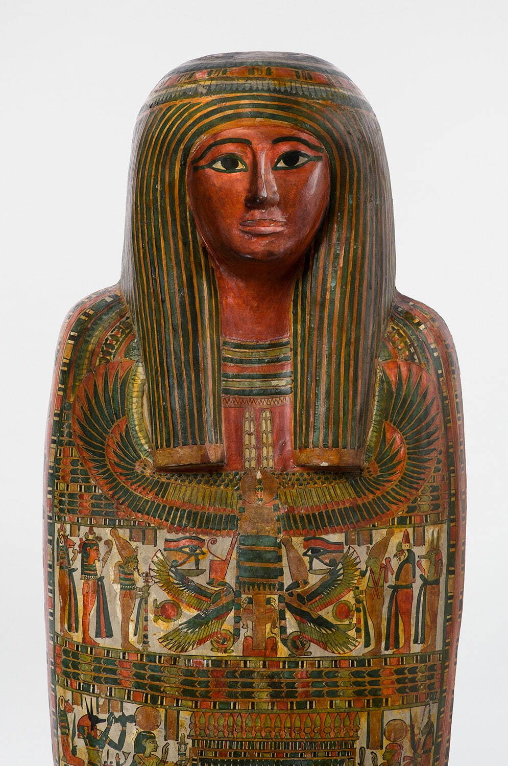 《神官ホル(ホルス)のカルトナージュとミイラ》(部分) 前760〜前558年頃
ブルックリン博物館蔵 Photo: Brooklyn Museum