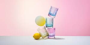 バカラ“パステルカラー”の夏タンブラー、ピンクやライトブルー透き通るクリスタルグラス｜写真6