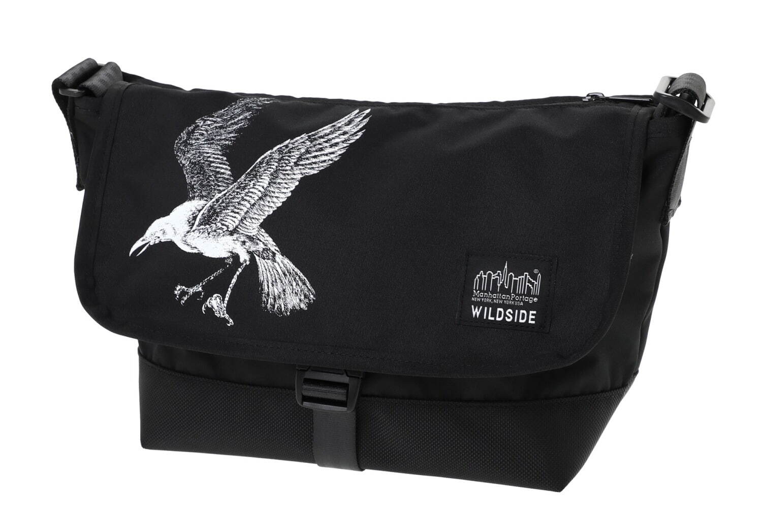ヨウジヤマモト メッセンジャーバッグ WILDSIDE YOHJI YAMAMOTO × Manhattan Portage BLACK