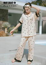 ピーチ・ジョン×マリークワント第2弾、デイジーモチーフ刺繍とドット柄ブラセット＆ルームウェア｜写真8