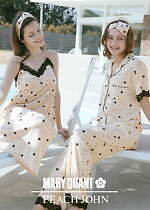 ピーチ・ジョン×マリークワント第2弾、デイジーモチーフ刺繍とドット柄ブラセット＆ルームウェア｜写真6