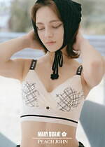 ピーチ・ジョン×マリークワント第2弾、デイジーモチーフ刺繍とドット柄ブラセット＆ルームウェア｜写真5