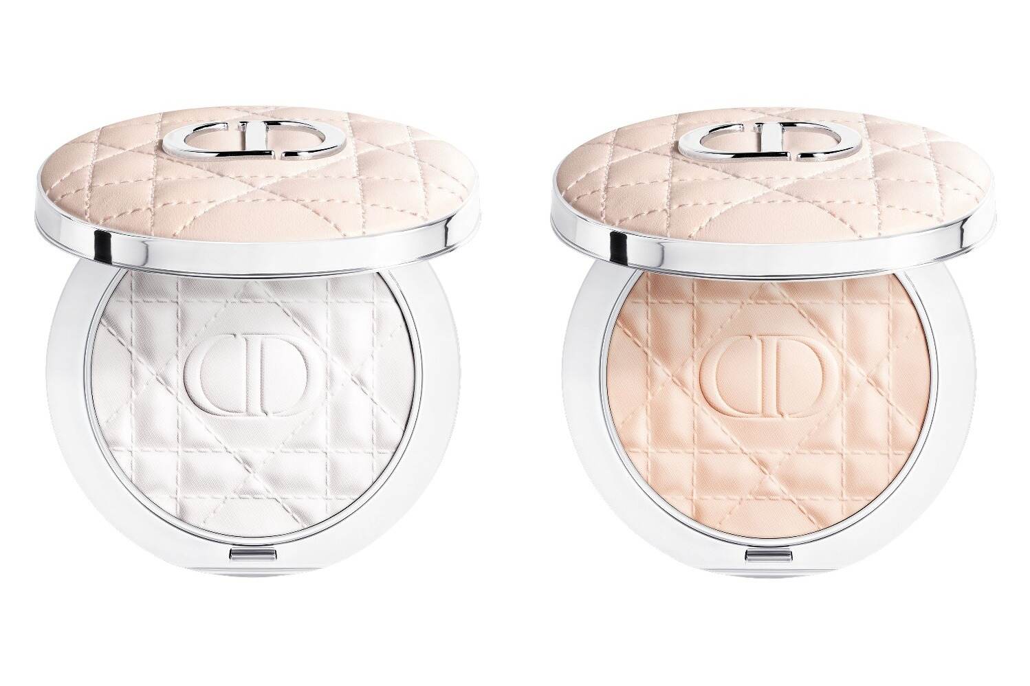 246 Christian Dior プレストパウダー ファンデーション×２ ディオール25年秋ベースメイク、“トーンアップorセミマット肌”光