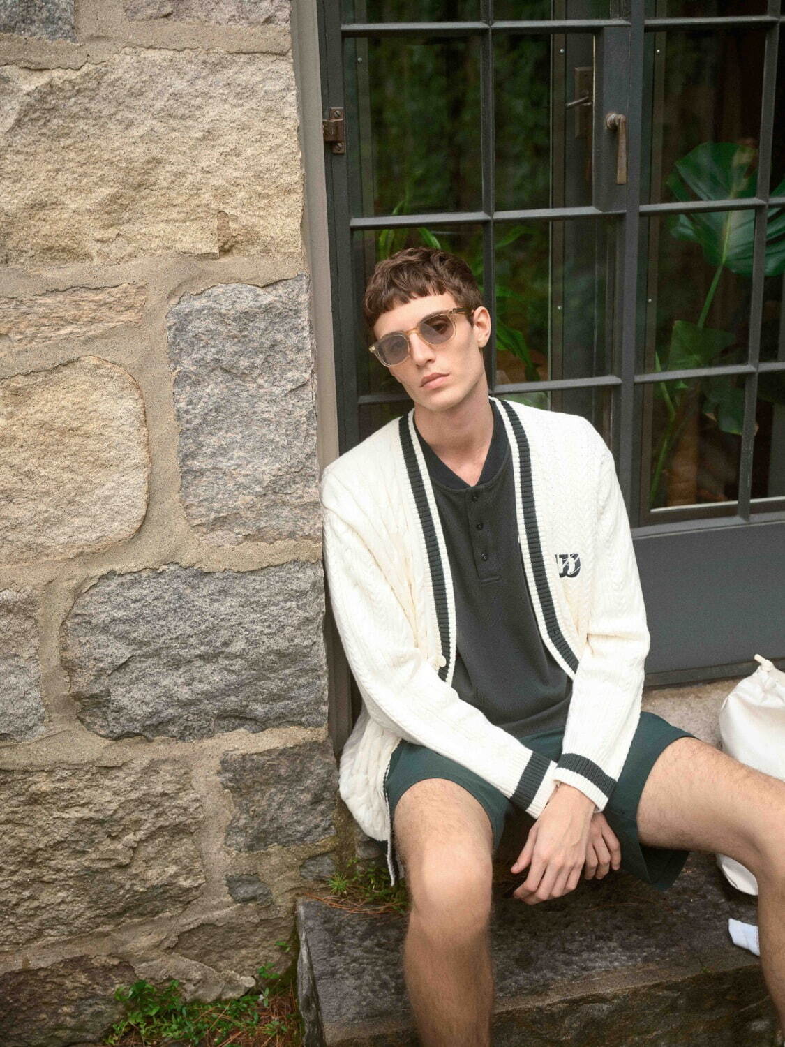 Kith×ウイルソン“グリーン＆ホワイト配色”のテニス着想ウェア、ラケット刺繍スウェットなど｜写真12