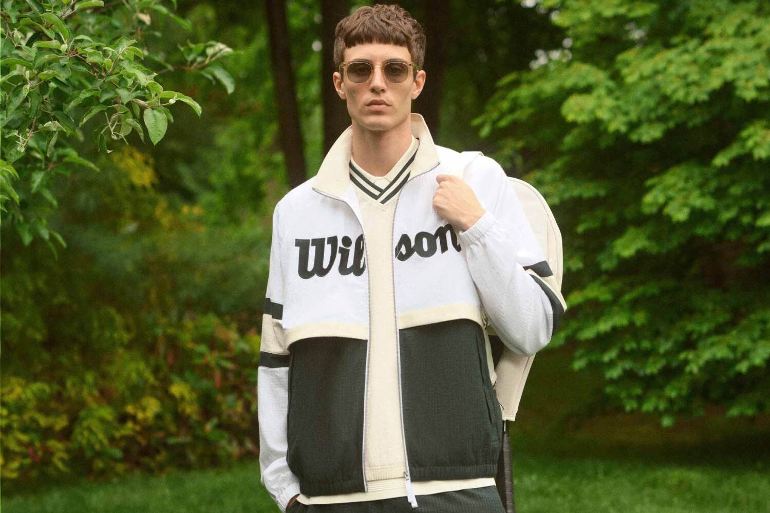 ポロシャツ｜Kith×ウイルソン“グリーン＆ホワイト配色”のテニス着想ウェア、ラケット刺繍スウェットなど