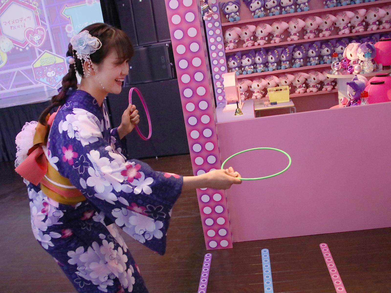 サンリオピューロランド夏イベント「ピューロランドネオナツマツリⅡ」レトロ縁日風ゲームやヤタイ風グルメ｜写真10