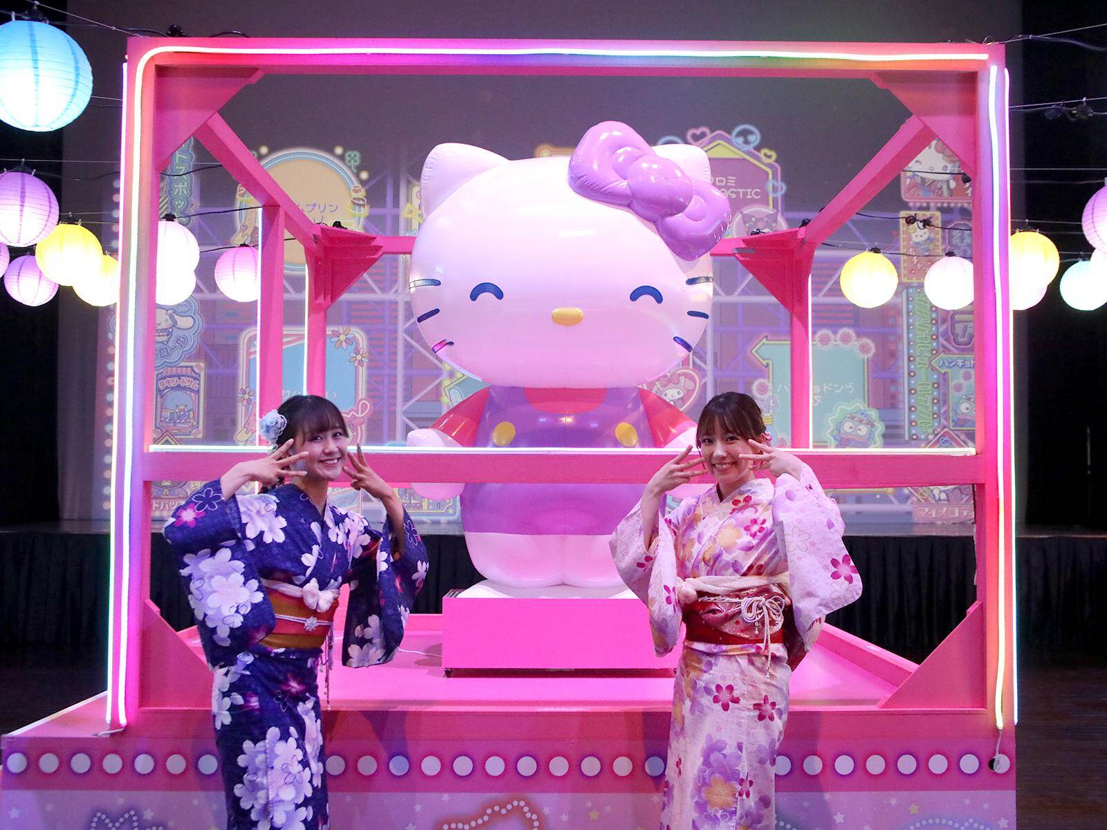 サンリオピューロランド夏イベント「ピューロランドネオナツマツリⅡ」レトロ縁日風ゲームやヤタイ風グルメ｜写真17