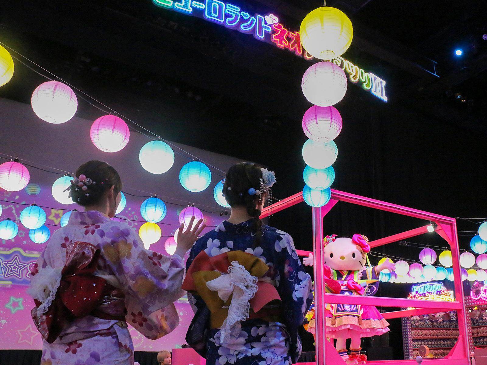 サンリオピューロランド夏イベント「ピューロランドネオナツマツリⅡ」レトロ縁日風ゲームやヤタイ風グルメ｜写真14