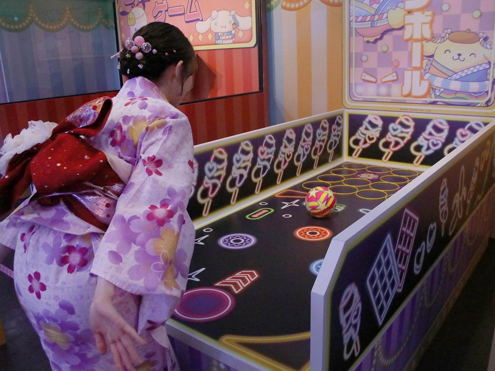 サンリオピューロランド夏イベント「ピューロランドネオナツマツリⅡ」レトロ縁日風ゲームやヤタイ風グルメ｜写真8