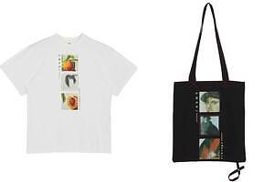 アメリ×伊万里鍋島焼の窯元「畑萬陶苑」すももや花イラストのTシャツ、プレートなど食器も