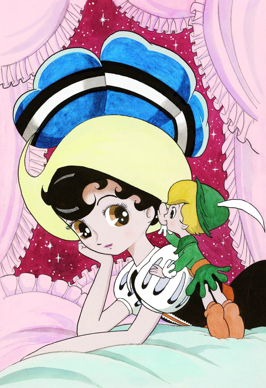 ⼿塚治⾍「リボンの騎⼠」『なかよし』扉絵