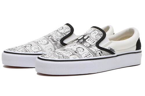 Vans×さくらももこ、まる⼦総柄「オールドスクール」やコジコジ“漫画風”スリッポンシューズ